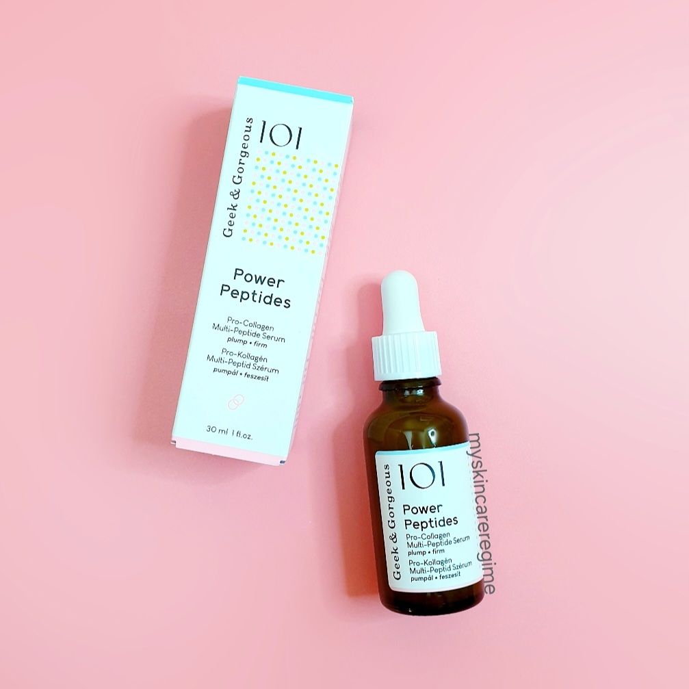 [Review]: Geek & Gorgeous 101 – Power Peptides Serum – My Skincare Regime